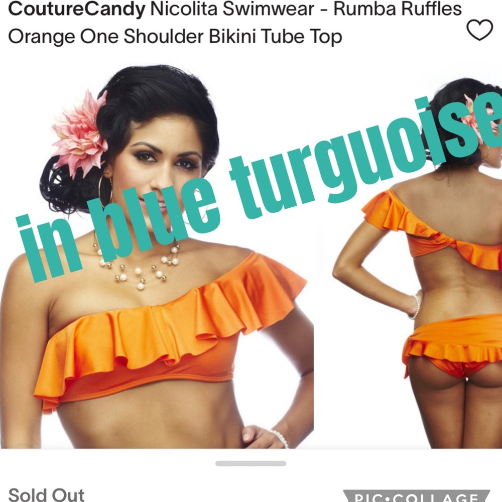 New Nicolita rumba ruffle Bikini Top swim